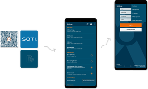 Settings import with QR-Code or MDM systems