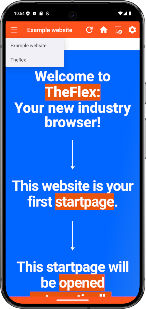 Switching start pages