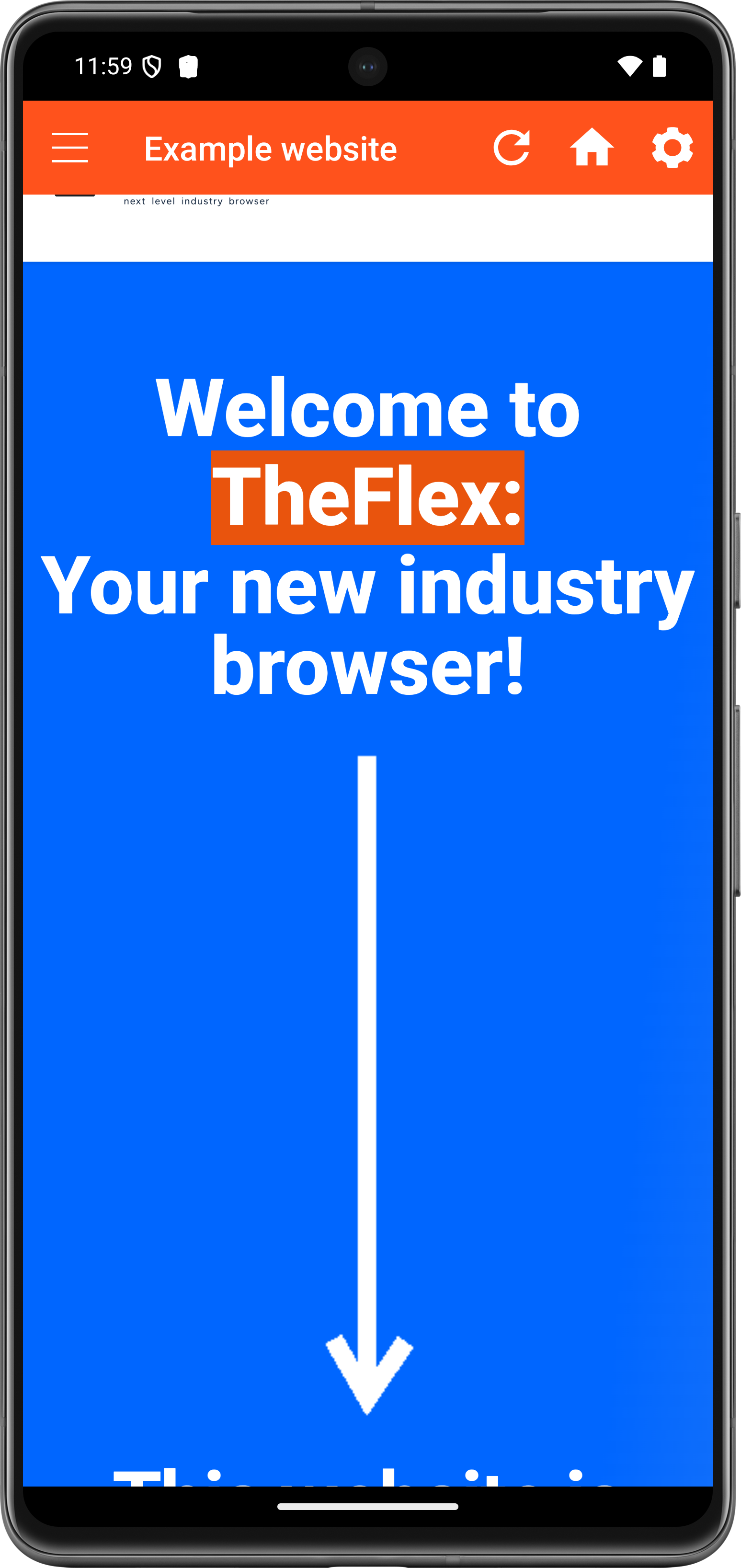 TheFlex toolbar